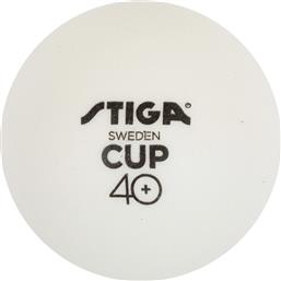 1110-2510-06 ΜΠΑΛΑΚΙΑ PING PONG TT CUP ABS 6-PACK - WHITE STIGA από το ATHLETIX