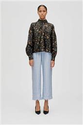 ΓΥΝΑΙΚΕΙΑ ΜΠΛΟΥΖΑ ΜΕ FLORAL PRINT ''MAGNOLIA GARDEN'' - SG-AW25-T004-2067 ΜΑΥΡΟ STINE GOYA