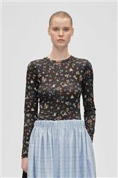 ΓΥΝΑΙΚΕΙΑ ΜΠΛΟΥΖΑ ΜΕ FLORAL PRINT ''MAGNOLIA GARDEN'' - SG-AW25-T007-2244 ΜΑΥΡΟ STINE GOYA