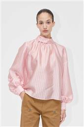 ΓΥΝΑΙΚΕΙΑ ΜΠΛΟΥΖΑ ΡΙΓΕ ''ROSE PINSTRIPE'' - SG-PF25-T004-2067 ΡΟΖ STINE GOYA