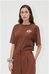 ΓΥΝΑΙΚΕΙΟ T-SHIRT ΜΕ ΚΕΝΤΗΜΑ ''COLOUR PALETTE'' - SG-AW24-T009-2243S ΚΑΦΕ STINE GOYA