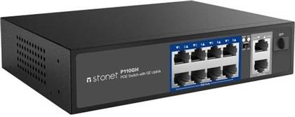 P110GH NETWORK SWITCH UNMANAGED L2 FAST ETHERNET (100 MBPS) 10-PORT POE STONET