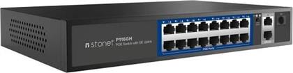 P116GH NETWORK SWITCH UNMANAGED L2 FAST ETHERNET (100 MBPS) 18-PORT POE STONET