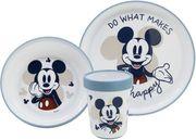 DISNEY: MICKEY MOUSE FULL OF SMILE BABY NON SLIP 3 PCS BICOLOR PREMIUM SET IN GIFT BOX (10495) STOR