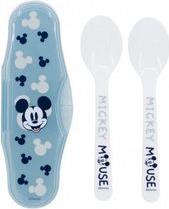 DISNEY: MICKEY MOUSE FULL OF SMILES - TODDLER 2 PCS PP TRAVELING SPOONS (10466) STOR