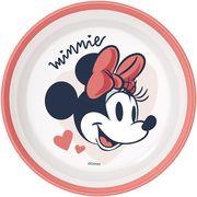 DISNEY: MINNIE MOUSE HEART FULL NON SLIP BICOLOR PREMIUM BOWL (10792) STOR
