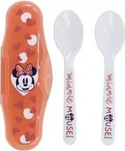 DISNEY: MINNIE MOUSE HEART FULL - TODDLER 2 PCS PP TRAVELING SPOONS (10766) STOR