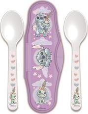 DISNEY: STITCH CUDDLE ME - TODDLER 2 PCS PP TRAVELING SPOONS (10966) STOR