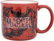 : MARVEL PATTERN - CERAMIC BREAKFAST MUG IN GIFT BOX (400ML) (75434) STOR