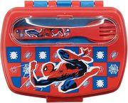 : MARVEL: SPIDER-MAN ARACHNID GRID - FUNNY SANDWICH BOX WITH CUTLERY (74709) STOR