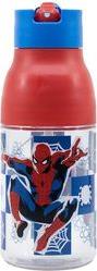 : MARVEL: SPIDERMAN BLACK BOARD - DOUBLE OPENING SIPPER ECOZEN BOTTLE (420ML) STOR