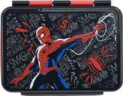 : MARVEL: SPIDERMAN BLACK BOARD - STAINLESS STEEL CLAMP RECTANGULAR SANDWICH BOX (1100ML) STOR