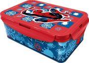 : MARVEL: SPIDERMAN RECTANGULAR FOOD CONTAINER WITH REMOVABLE COMPARTMENTS (1190ML) STOR