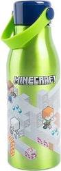 : MINECRAFT - ISOMETRIC FLEXI HANDLE ALUMINIUM BOTTLE (760ML) (40461) STOR