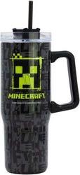 : MINECRAFT SQUARED PATTERN - YOUNG ADULT DW XL INSULATED STAINLESS STEEL RAMBLER MUG (75643) STOR