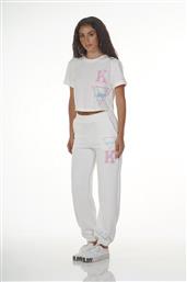 'KENDALL + KYLIE' ΒΑΜΒΑΚΕΡΟ OVERSIZED ΠΑΝΤΕΛΟΝΙ ΜΕ ΛΑΣΤΙΧΟ ΣΤΟΝ ΑΣΤΡΑΓΑΛΟ SUGARFREE