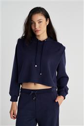 ΜΑΚΡΥΜΑΝΙΚΗ ΜΠΛΟΥΖΑ ΜΕ ΚΟΥΚΟΥΛΑ ΣΕ ΦΑΡΔΙΑ ΓΡΑΜΜΗ SUGARFREE