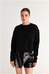 OVERSIZED ΒΑΜΒΑΚΕΡΗ ΦΟΥΤΕΡ ΜΠΛΟΥΖΑ ME ΣΤΡΑΣ SUGARFREE