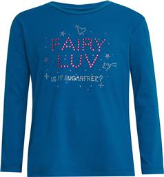 ΠΑΙΔΙΚΗ ΒΑΜΒΑΚΕΡΗ ΜΑΚΡΥΜΑΝΙΚΗ ΜΠΛΟΥΖΑ ΜΕ ΠΟΛΥΧΡΩΜΑ ΣΤΡΑΣ SUGARFREE