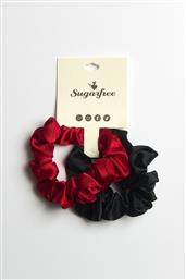 ΣΕΤ 2 ΣΑΤΕΝ ΛΑΣΤΙΧΑΚΙΑ ΜΑΛΛΙΩΝ SCRUNCHIES SUGARFREE