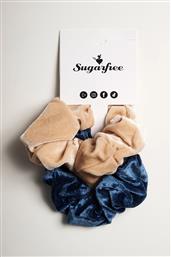 ΣΕΤ 2 ΒΕΛΟΥΤΕ ΛΑΣΤΙΧΑΚΙΑ ΜΑΛΛΙΩΝ SCRUNCHIES SUGARFREE από το SUGARFREE