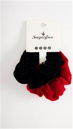 ΣΕΤ 2 ΒΕΛΟΥΤΕ ΛΑΣΤΙΧΑΚΙΑ ΜΑΛΛΙΩΝ SCRUNCHIES SUGARFREE