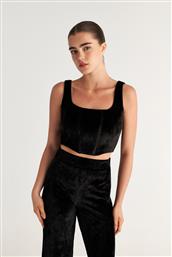 SUPER SOFT ΒΕΛΟΥΤΕ ΚΟΝΤΗ ΜΠΛΟΥΖΑ ΣΕ ΣΤΥΛ ΚΟΡΣΕ SUGARFREE