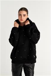 ΒΑΜΒΑΚΕΡΗ OVERSIZED ΦΟΥΤΕΡ ΜΠΛΟΥΖΑ ΜΕ ΚΟΥΚΟΥΛΑ ΚΑΙ ΑΣΤΡΑΦΤΕΡΑ ΣΤΡΑΣ SUGARFREE