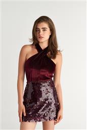 ΒΕΛΟΥΤΕ ΚΟΝΤΟ ΤΟΠ ΜΕ ΛΑΙΜΟΚΟΨΗ HALTER SUGARFREE