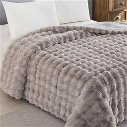 ΚΟΥΒΕΡΤΟΠΑΠΛΩΜΑ ΥΠΕΡΔΙΠΛΟ 220X240 RABBIT LIGHT GREY (220X240) SUNSHINE