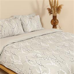 ΠΑΠΛΩΜΑΤΟΘΗΚΗ ΜΕΜΟΝΩΜΕΝΗ ΥΠΕΡΔΙΠΛΗ 230X250 COTTON FEELINGS 2054 GREY (230X250) SUNSHINE