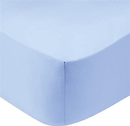 ΣΕΝΤΟΝΙ ΜΕΜΟΝΩΜΕΝΟ ΗΜΙΔΙΠΛΟ 120X200+30 COTTON FEELINGS 103 LIGHT BLUE ΜΕ ΛΑΣΤΙΧΟ (120X200+30) SUNSHINE