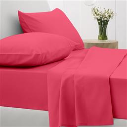 ΣΕΝΤΟΝΙΑ ΔΙΠΛΑ (ΣΕΤ) 150X205+30 COTTON FEELINGS 112 FUCHSIA ΜΕ ΛΑΣΤΙΧΟ (150X205+30) SUNSHINE