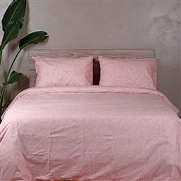 ΣΕΝΤΟΝΙΑ ΔΙΠΛΑ (ΣΕΤ) 150X205+30 COTTON FEELINGS 2040 PINK ΜΕ ΛΑΣΤΙΧΟ (150X205+30) SUNSHINE