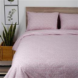 ΣΕΝΤΟΝΙΑ ΔΙΠΛΑ (ΣΕΤ) 150X205+30 COTTON FEELINGS 920 PINK ΜΕ ΛΑΣΤΙΧΟ (150X205+30) SUNSHINE