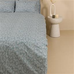 ΣΕΝΤΟΝΙΑ ΥΠΕΡΔΙΠΛΑ (ΣΕΤ) 235X270 COTTON FEELINGS 2052 AQUA ΧΩΡΙΣ ΛΑΣΤΙΧΟ (235X270) SUNSHINE