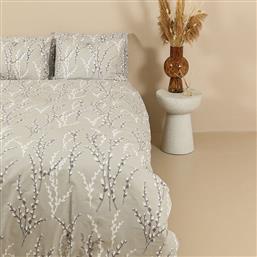 ΣΕΝΤΟΝΙΑ ΥΠΕΡΔΙΠΛΑ (ΣΕΤ) 235X270 COTTON FEELINGS 2054 GREY ΧΩΡΙΣ ΛΑΣΤΙΧΟ (235X270) SUNSHINE