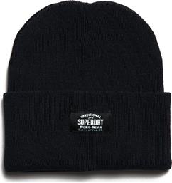CLASSIC KNITTED BEANIE HAT W9010162A-1JG ΜΑΥΡΟ SUPERDRY