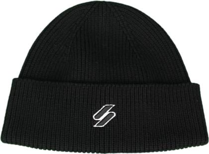 CODE BEANIE Y9010057A-02A ΜΑΥΡΟ SUPERDRY