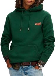 D1 OVIN ESSENTIAL LOGO HOODIE M2013110A-27E ΠΡΑΣΙΝΟ SUPERDRY