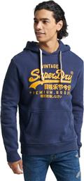 D1 VINTAGE LOGO HERITAGE HOOD M2012063A-JUA ΜΠΛΕ SUPERDRY