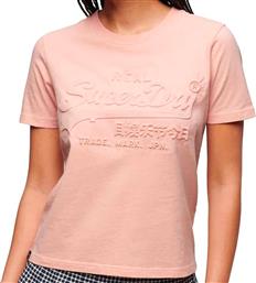 D2 OVIN EMBOSSED VL RELAXED T SHIRT W1011397A-1LM ΣΟΜΟΝ SUPERDRY