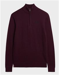 D2 OVIN ESSENTIAL EMB KNIT HALF ZIP ΠΛΕΚΤΟ ΑΝΔΡΙΚΟ SUPERDRY