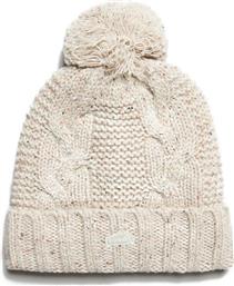 D2 VINTAGE CABLE BEANIE W9010154A-W6P ΕΚΡΟΥ SUPERDRY