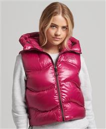 D3 CODE XPD CROP PADDED GILET W5011327A-0CN SUPERDRY