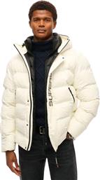 D3 OVIN HOODED CITY GRAPHIC PUFFER JKT M5011902A-71D ΕΚΡΟΥ SUPERDRY