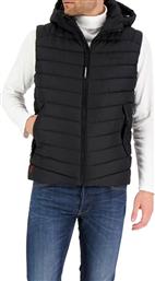 D3 SDCD HOODED FUJI SPORT PADDED GILET M5011896A-02A ΜΑΥΡΟ SUPERDRY