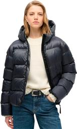 D3 SDCD HOODED LUXE SPORTS PUFFER W5011730A-B7U ΜΠΛΕ SUPERDRY