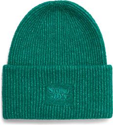 D3 SDNA SOFT RIB KNIT BEANIE HAT Y9010185A-GYJ ΠΡΑΣΙΝΟ SUPERDRY