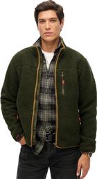 M2014140A-1KM ΖΑΚΕΤΑ FULL ZIP OLIVE GREEN SUPERDRY